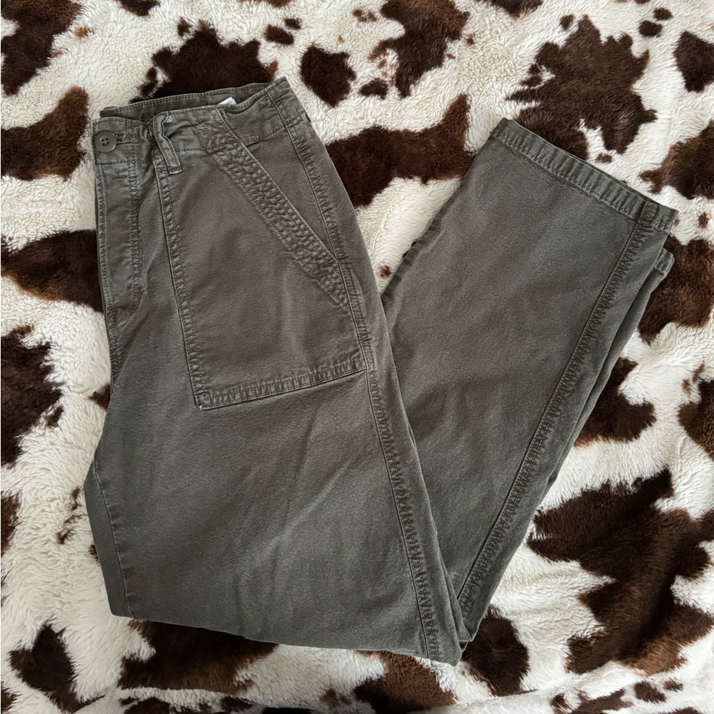 American Eagle Army Green Cargo Pantss